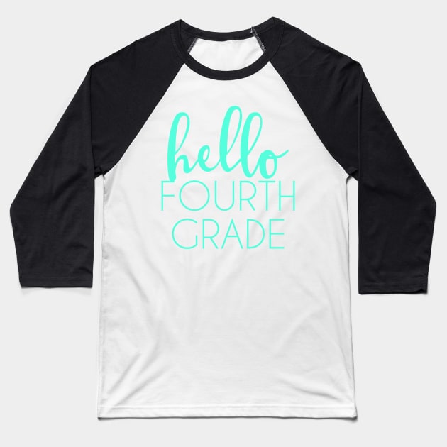 Hello Fourth Grade Baseball T-Shirt by vintageinspired